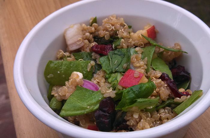 WEight loss spinach and quinoa