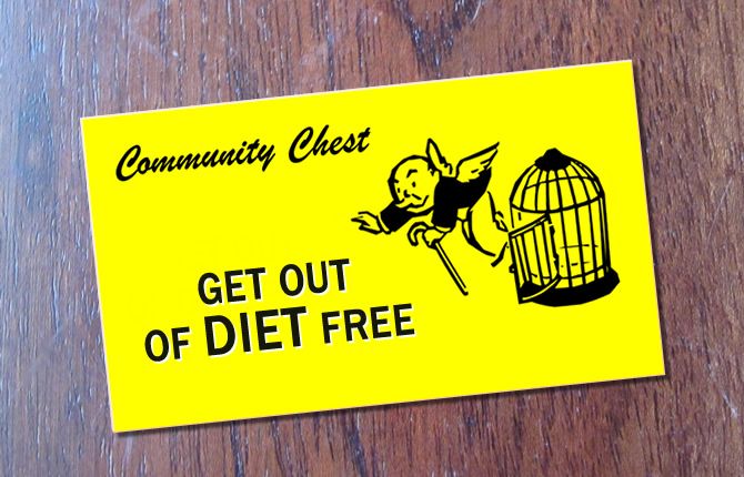 'Get out of diet free' card
